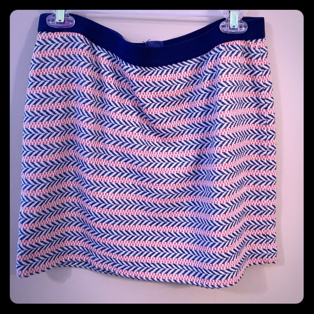 Gap Mini Skirt - Cobalt and Coral Sz 8 NWOT